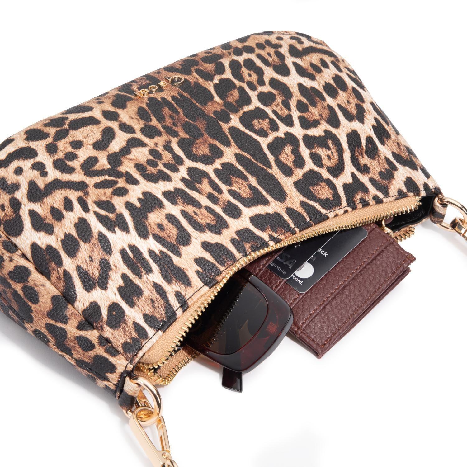Cartera mujer Gacel leopardo bandolera pequeña-7