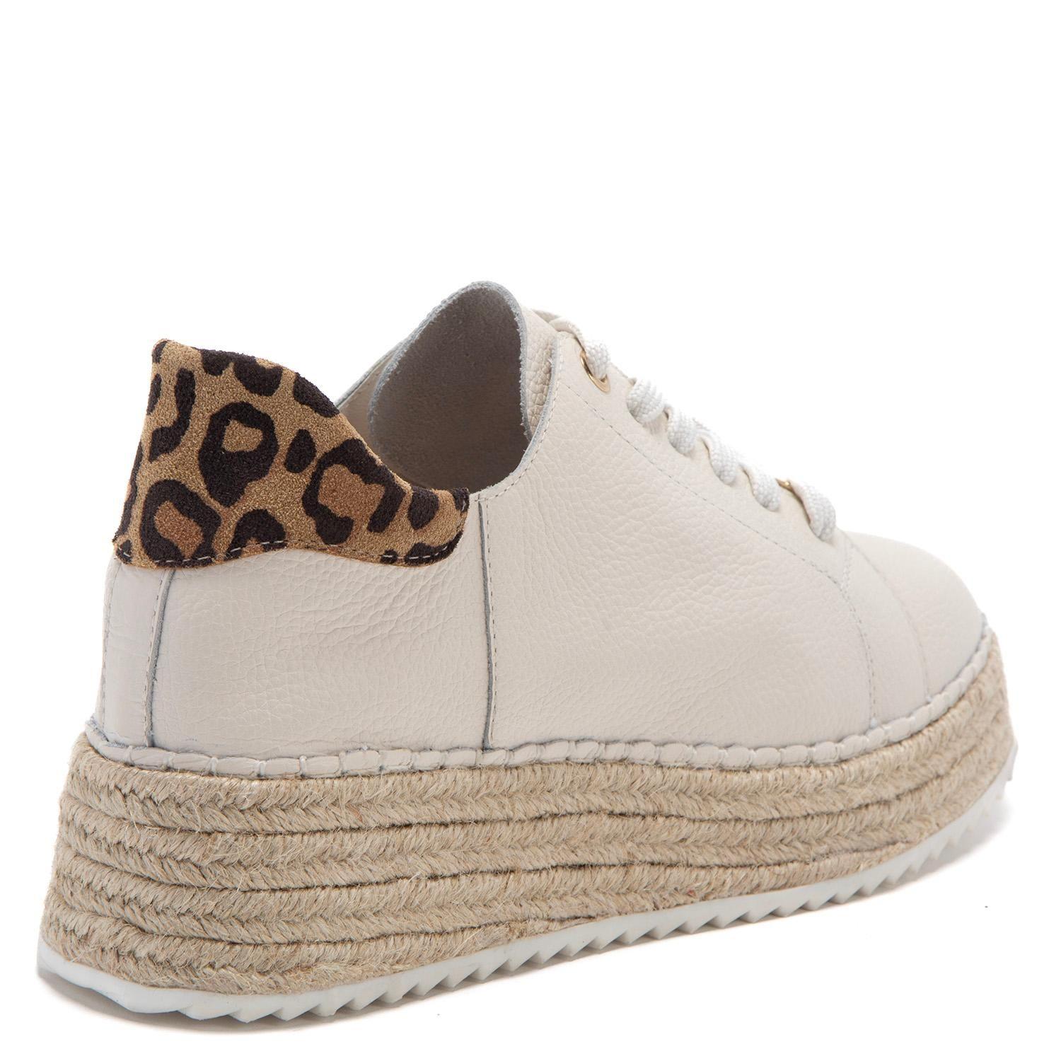 Alpargata de cuero mujer Gacel off white Cira-4