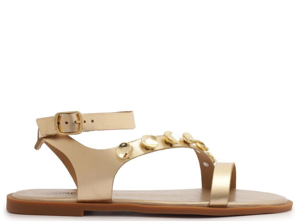 Sandalia de cuero mujer Anacapri dorado New H C3034900500001-0