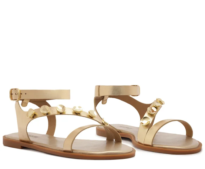 Sandalia de cuero mujer Anacapri dorado New H C3034900500001-1