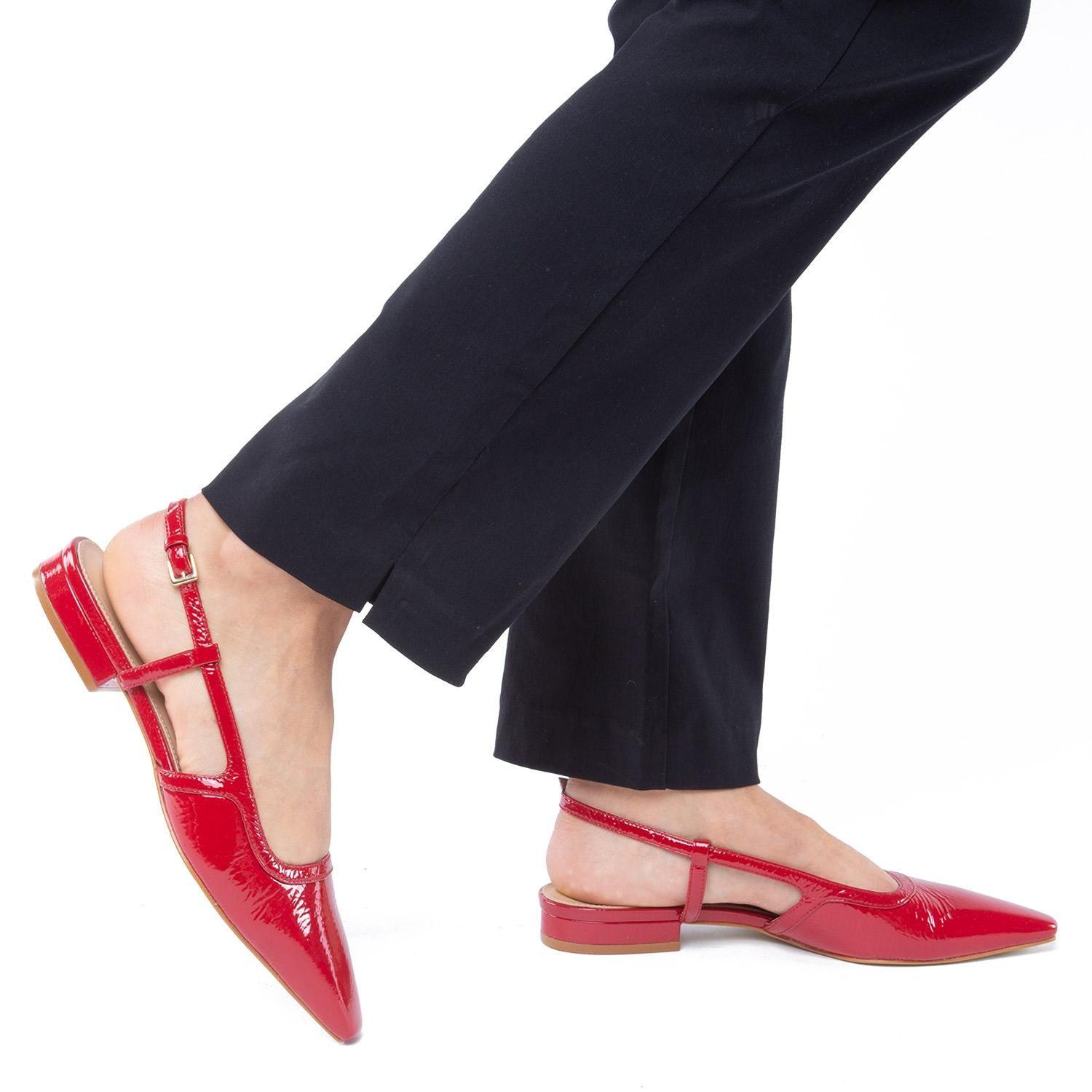 Zapato de cuero mujer Gacel rojo Joy 0660440-1