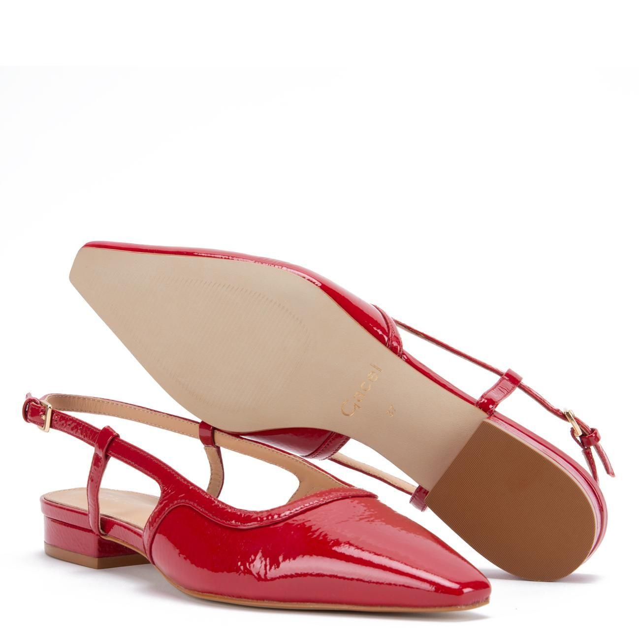 Zapato de cuero mujer Gacel rojo Joy 0660440-3