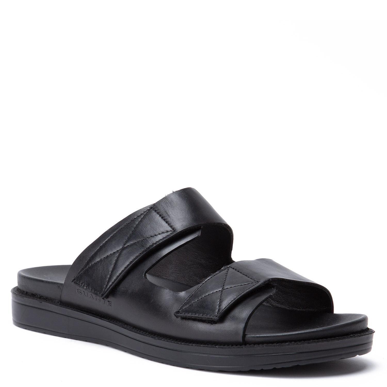 Sandalia de cuero hombre Guante negro Deroko 0035893-2