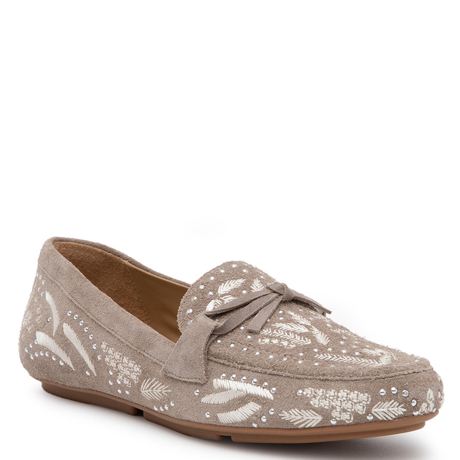 Mocasin de cuero mujer Gacel beige Leslie 0660948-2