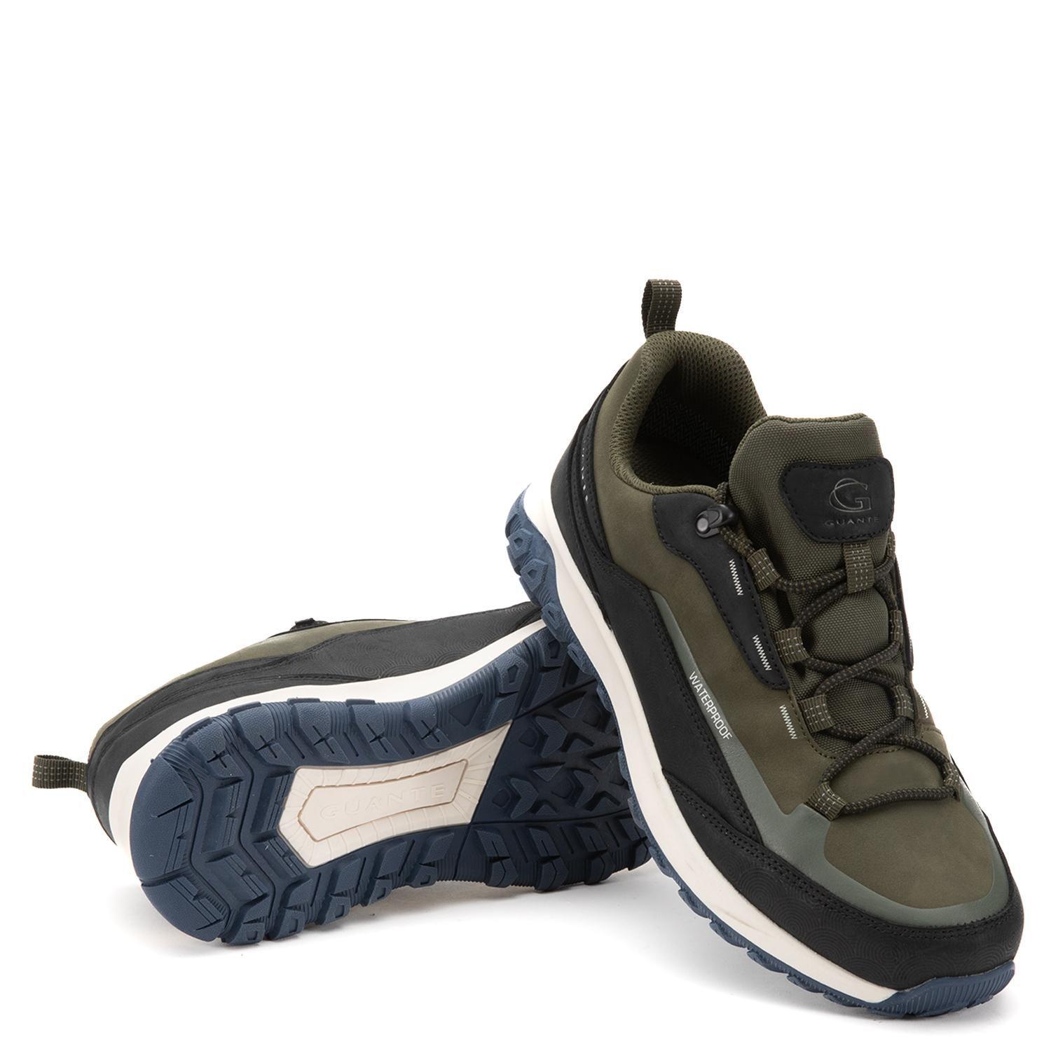 Zapatilla Outdoor de cuero hombre Guante verde LlayLlay-3