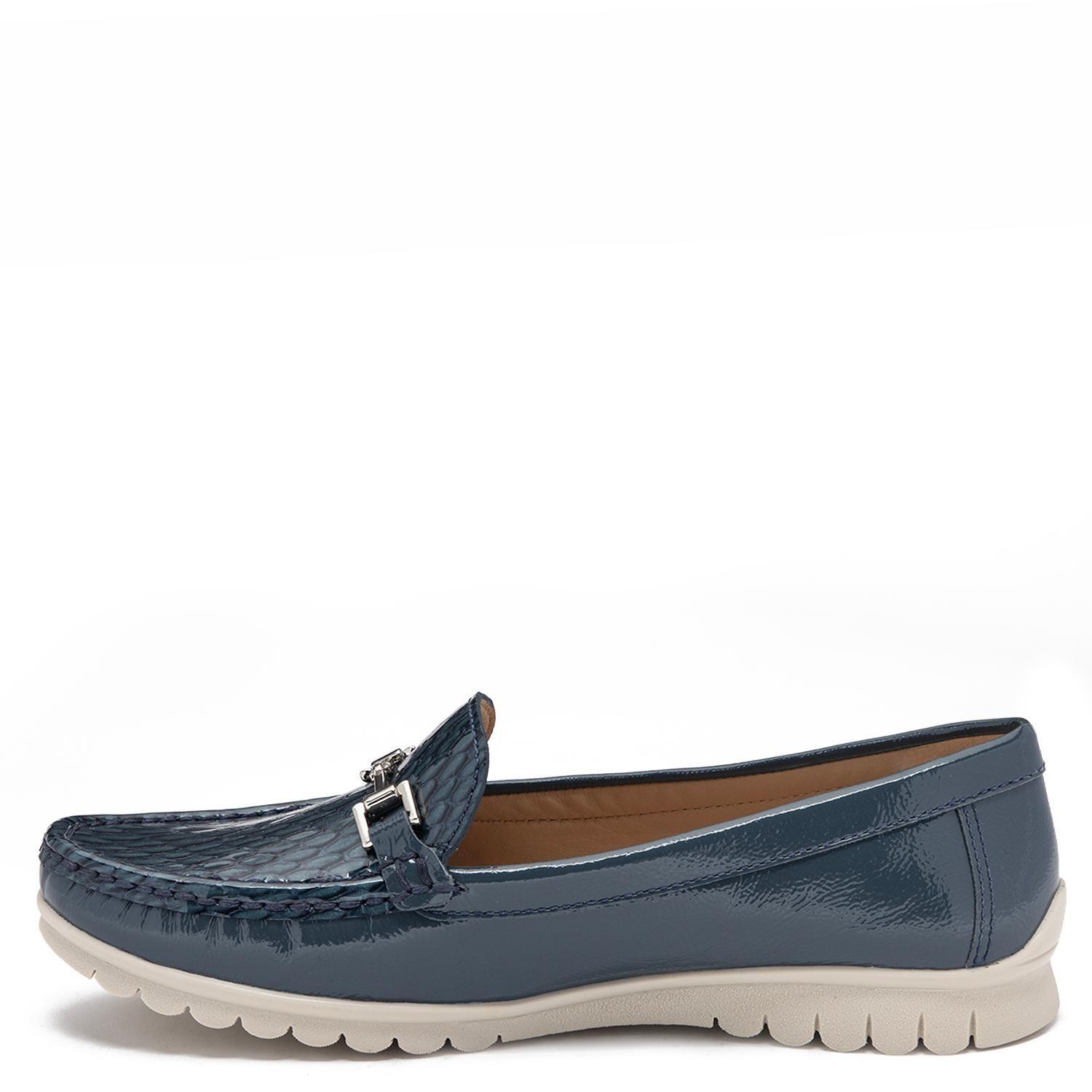 Mocasin de cuero mujer Gacel azul Trini 0661461-2