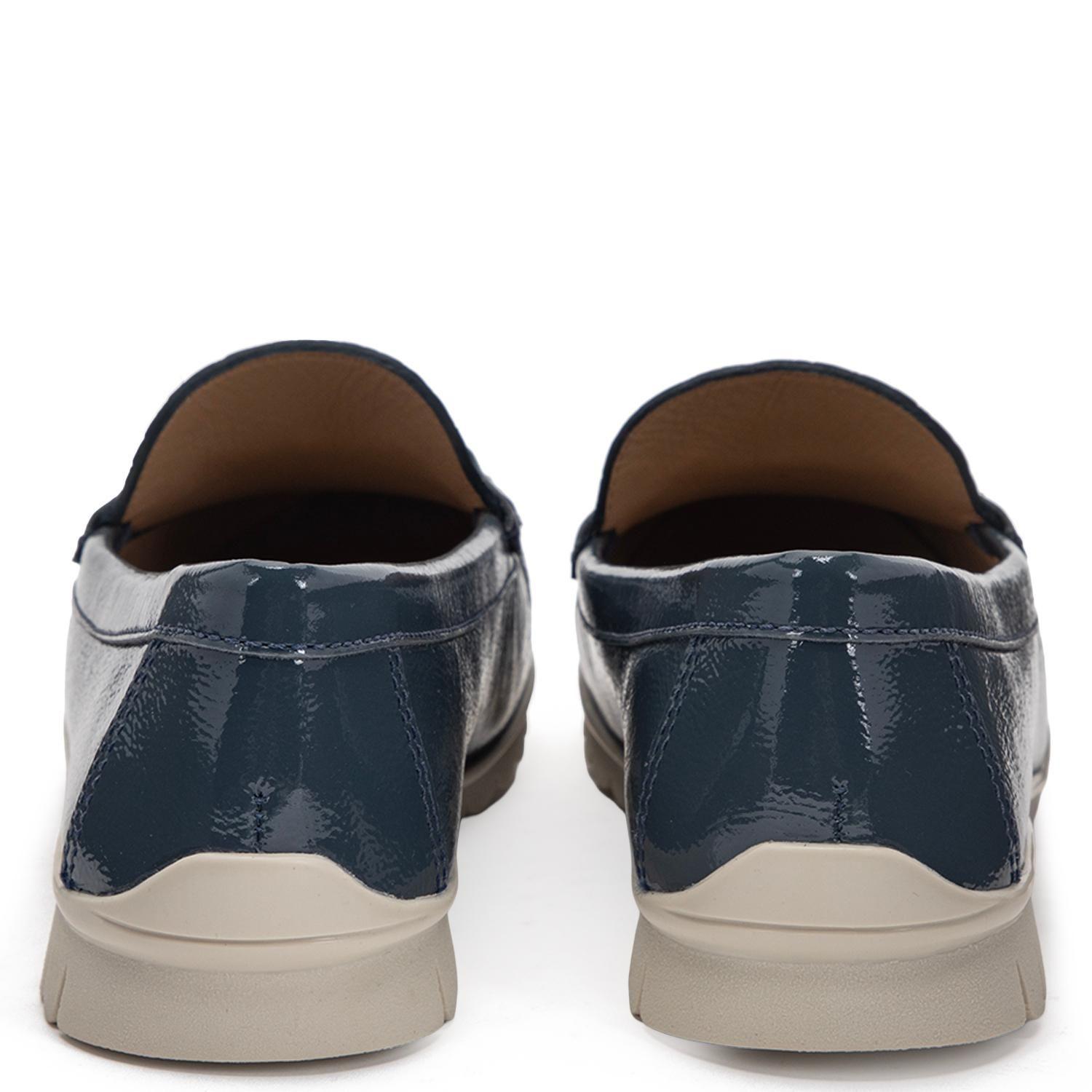 Mocasin de cuero mujer Gacel azul Trini 0661461-4