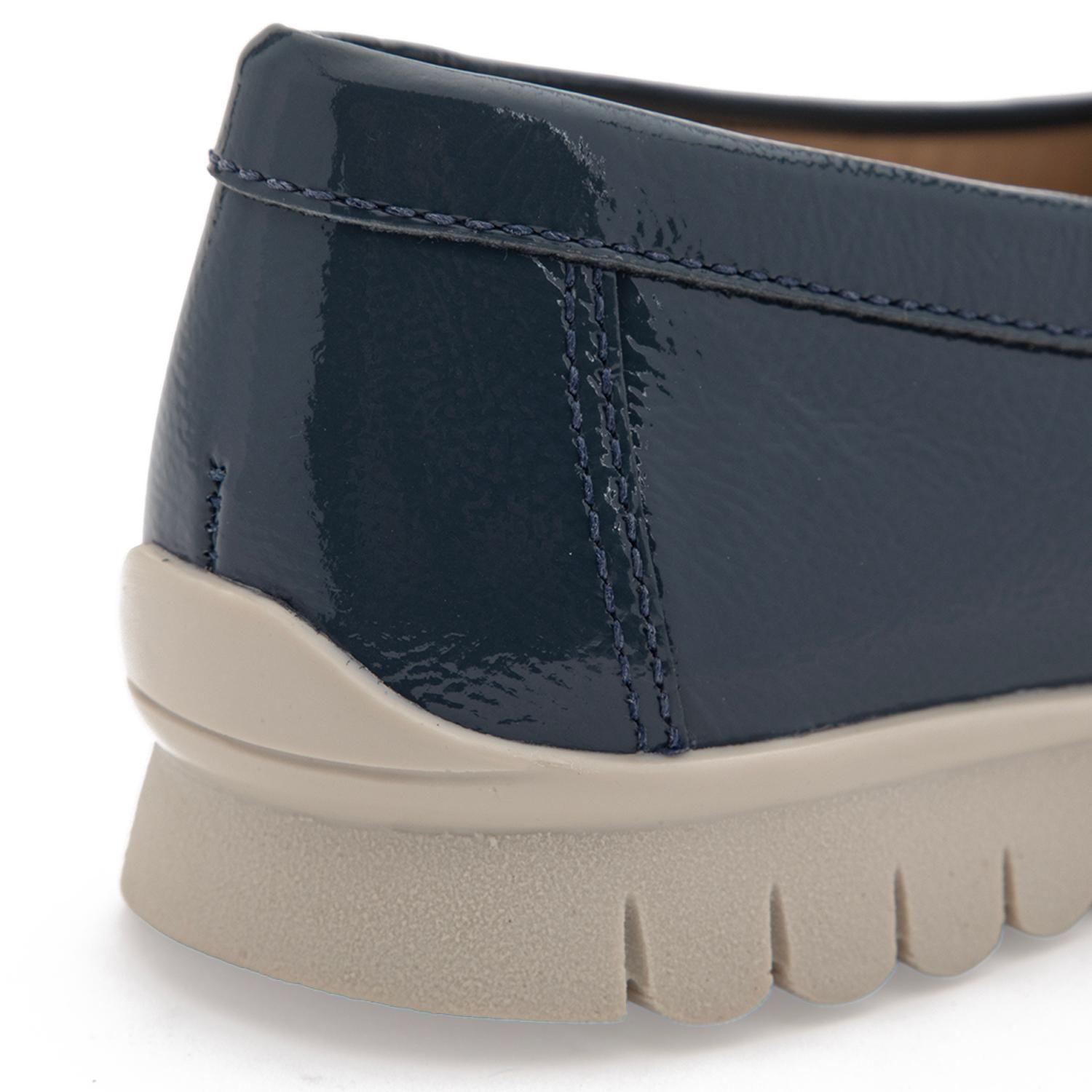 Mocasin de cuero mujer Gacel azul Trini 0661461-6