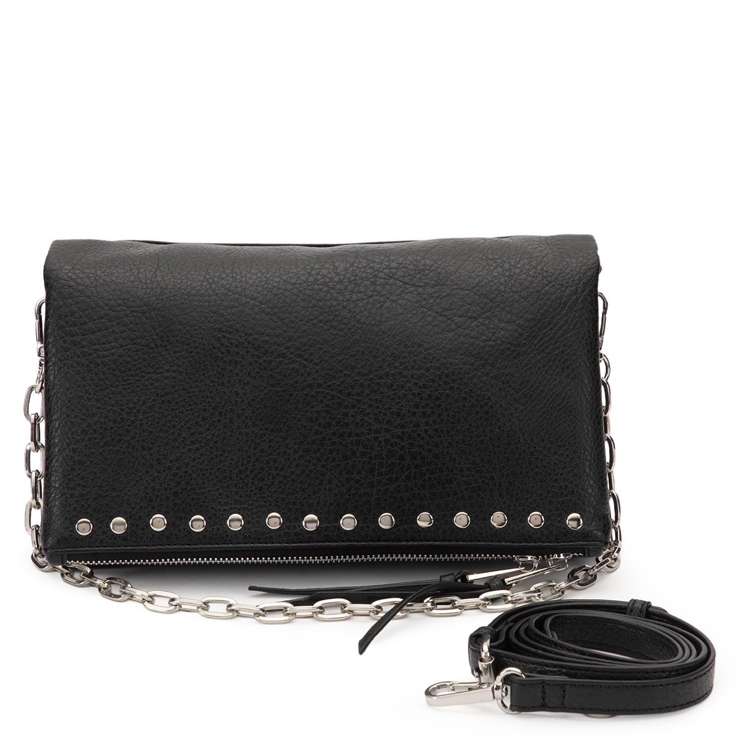 Cartera mujer Gacel negro bandolera grande-0