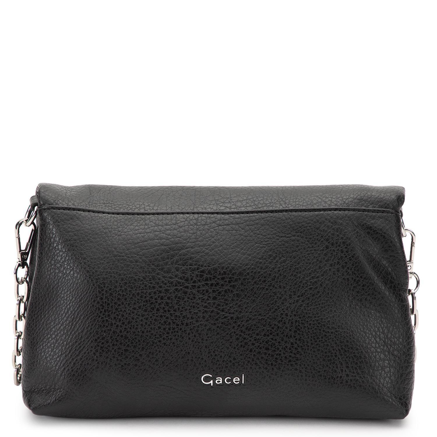 Cartera mujer Gacel negro bandolera grande-4