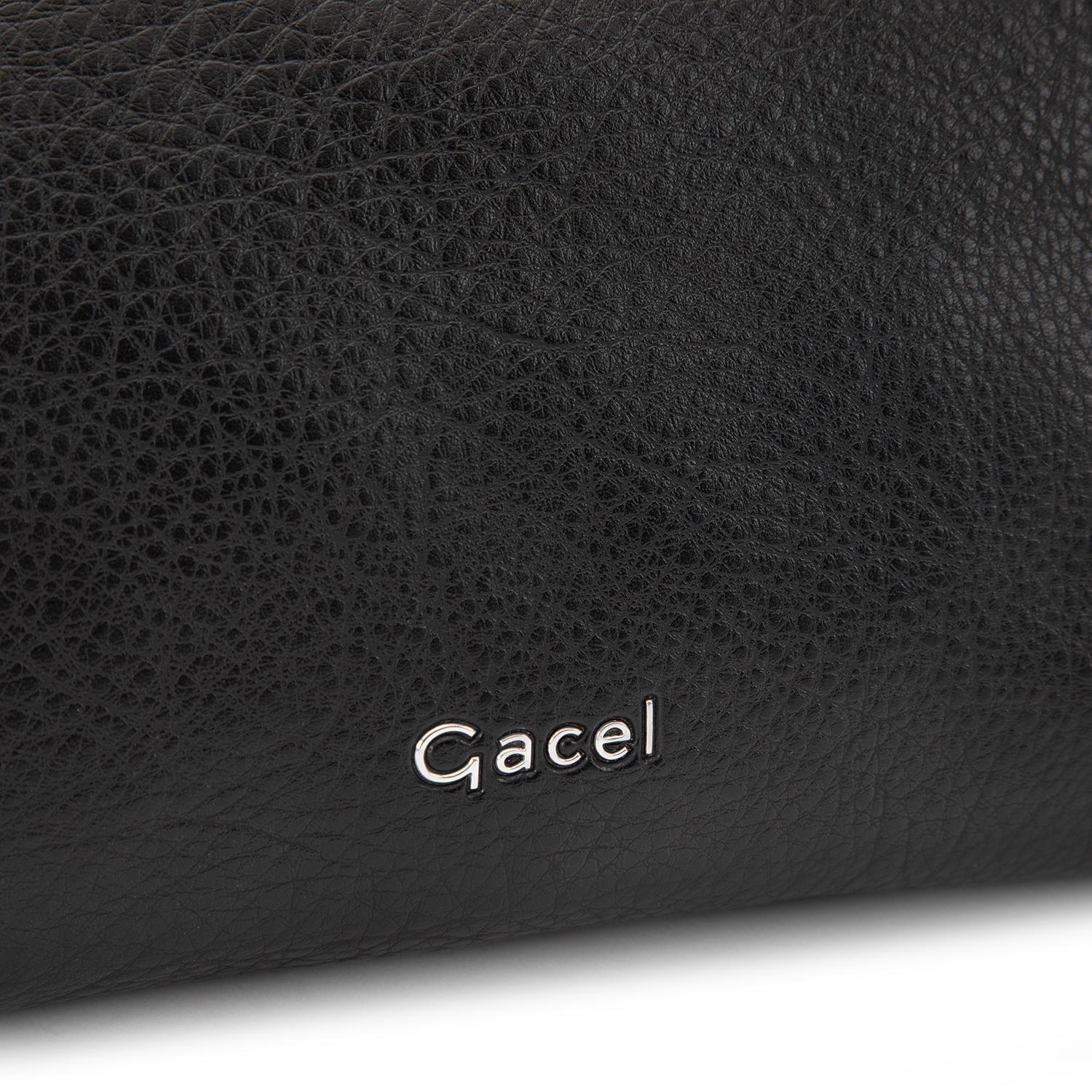 Cartera mujer Gacel negro bandolera grande-7