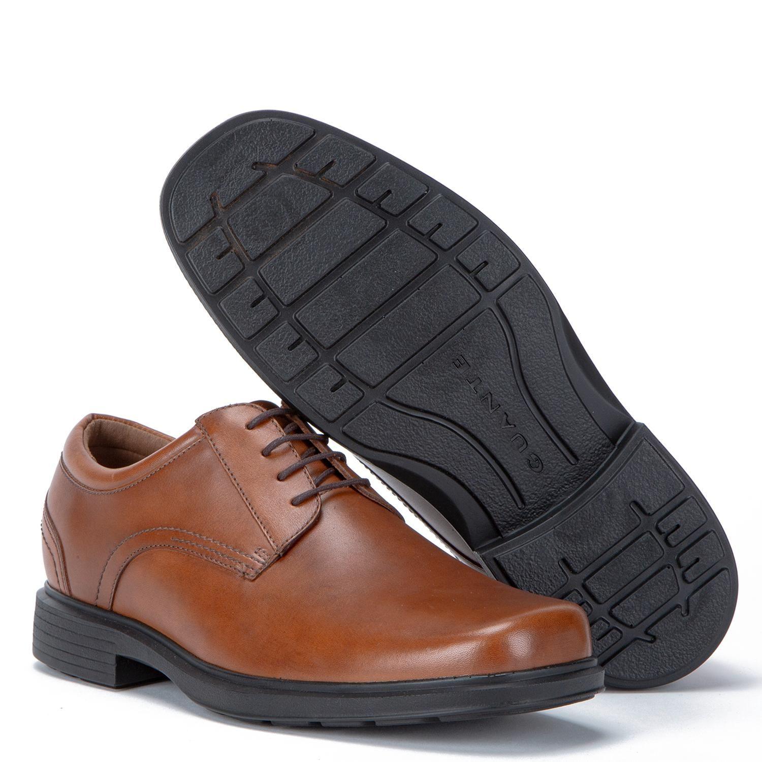 Zapato de cuero hombre Guante dark camel Cardiff-3