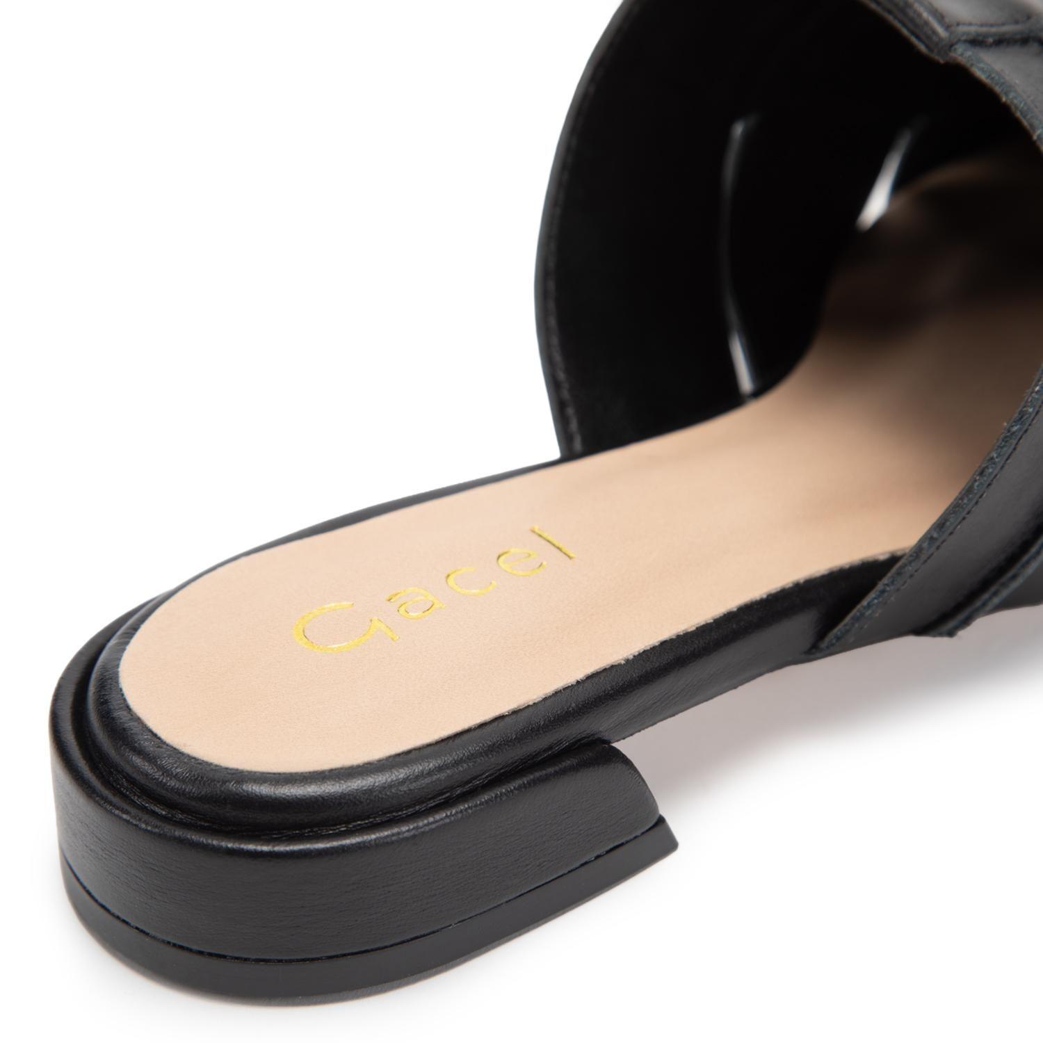 Zapato de cuero mujer Gacel negro Andre 0661485-6