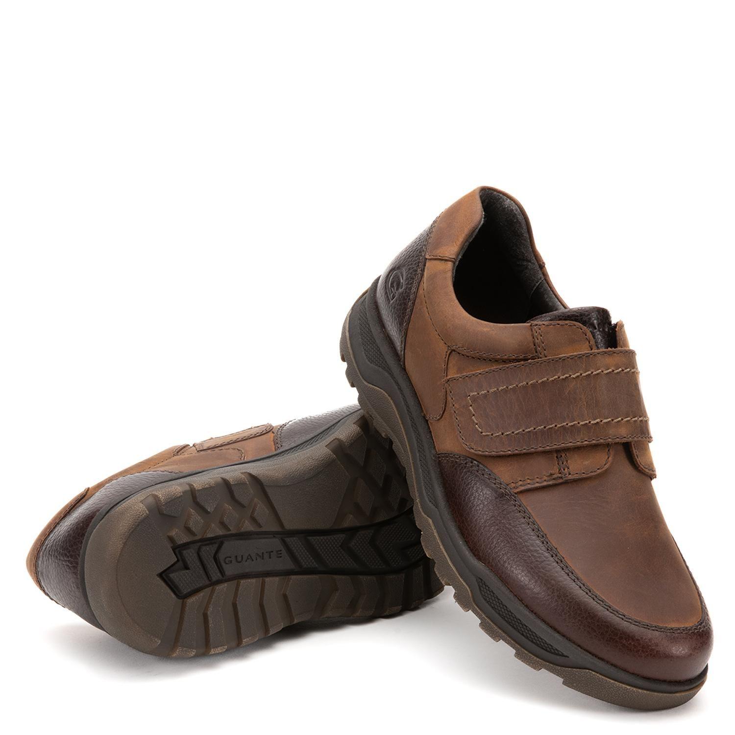Zapato de cuero hombre Guante chocolate Milwaukee-3