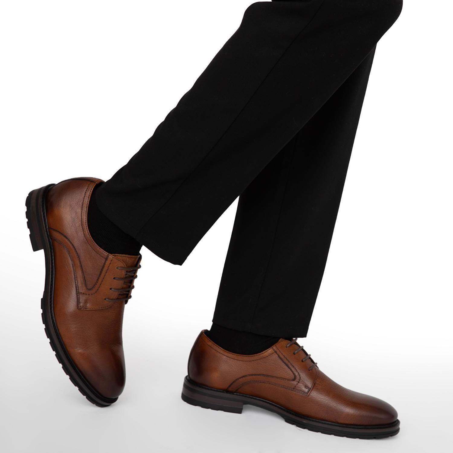 Zapato de cuero hombre Guante brandy Soller-1