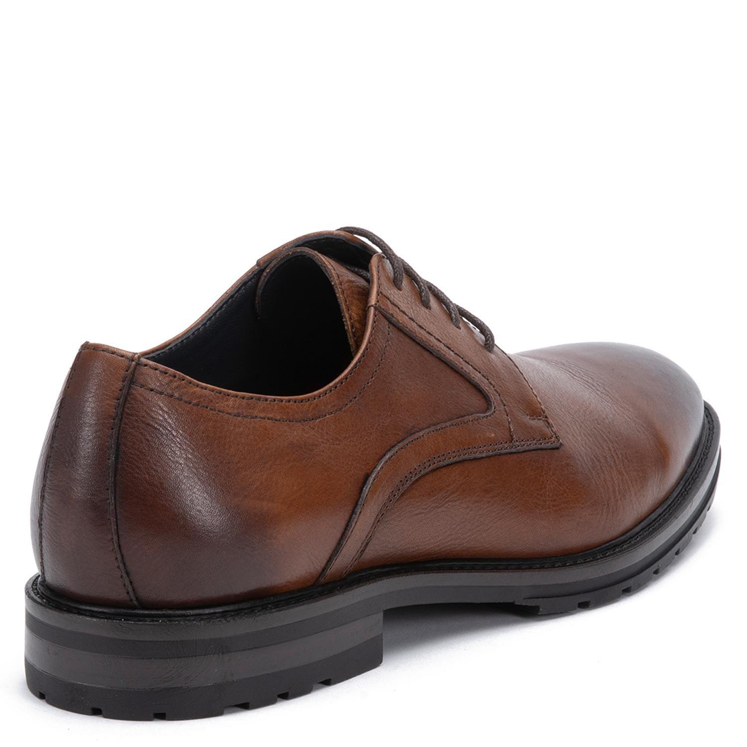 Zapato de cuero hombre Guante brandy Soller-4