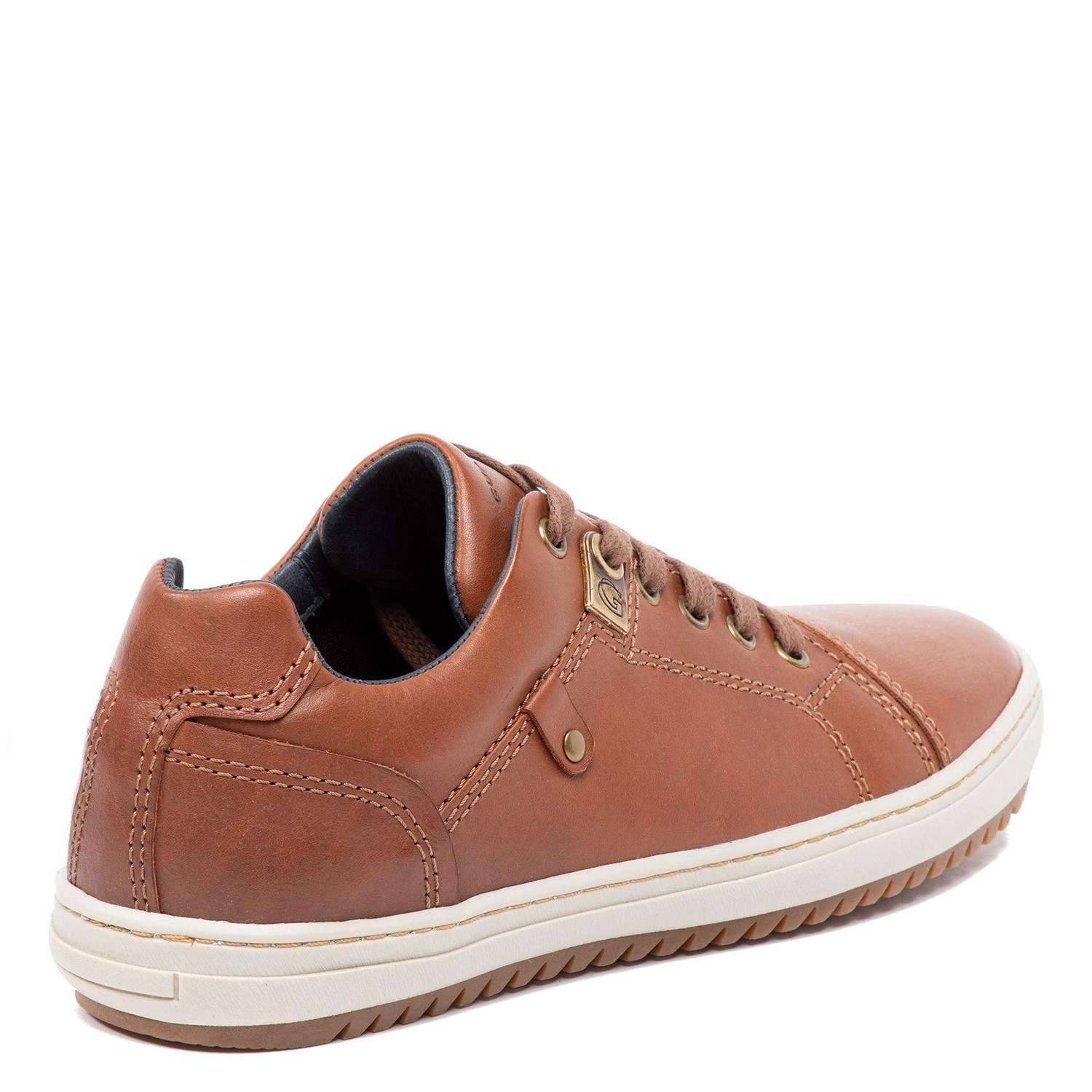 Zapatilla de cuero hombre Guante Chocolate Kansas-4