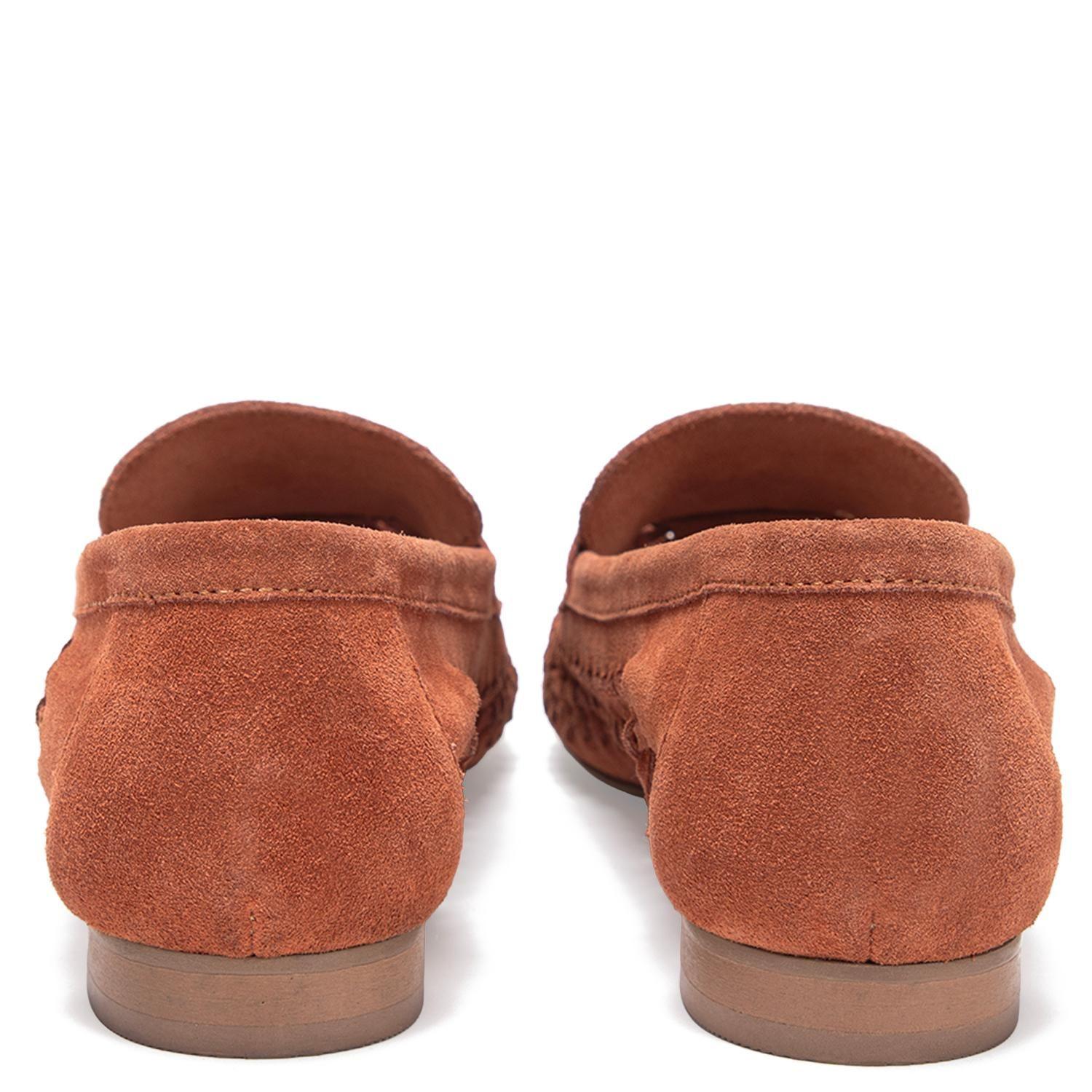 Mocasin de cuero mujer Gacel terracota Elodie 0661489-4