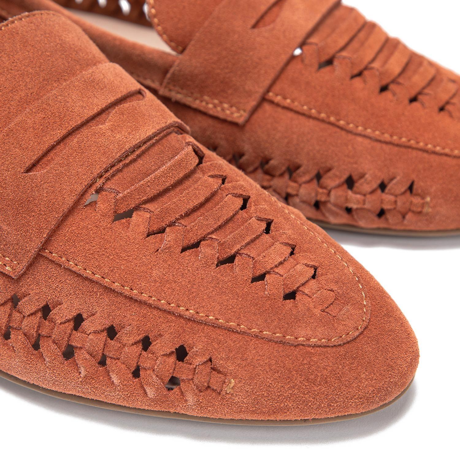 Mocasin de cuero mujer Gacel terracota Elodie 0661489-5