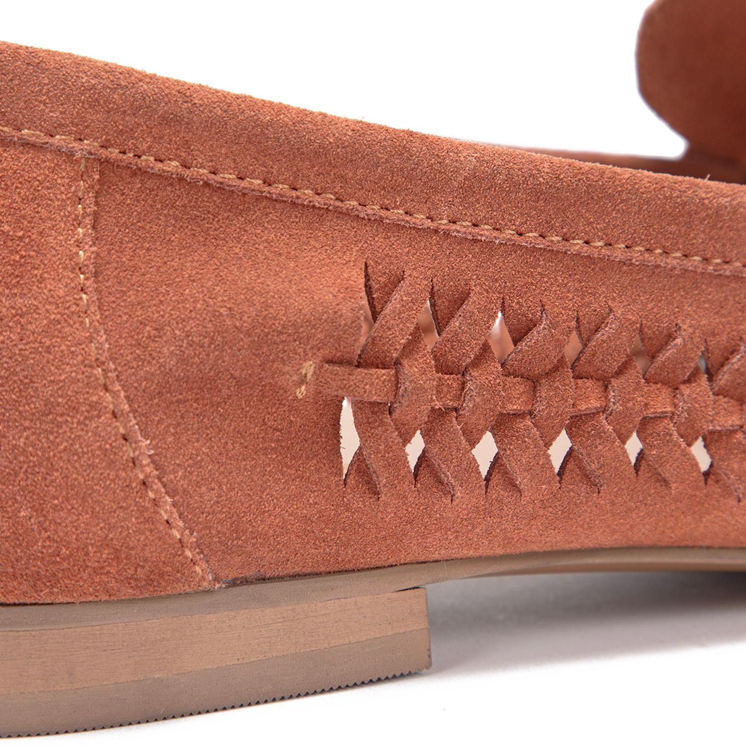 Mocasin de cuero mujer Gacel terracota Elodie 0661489-6