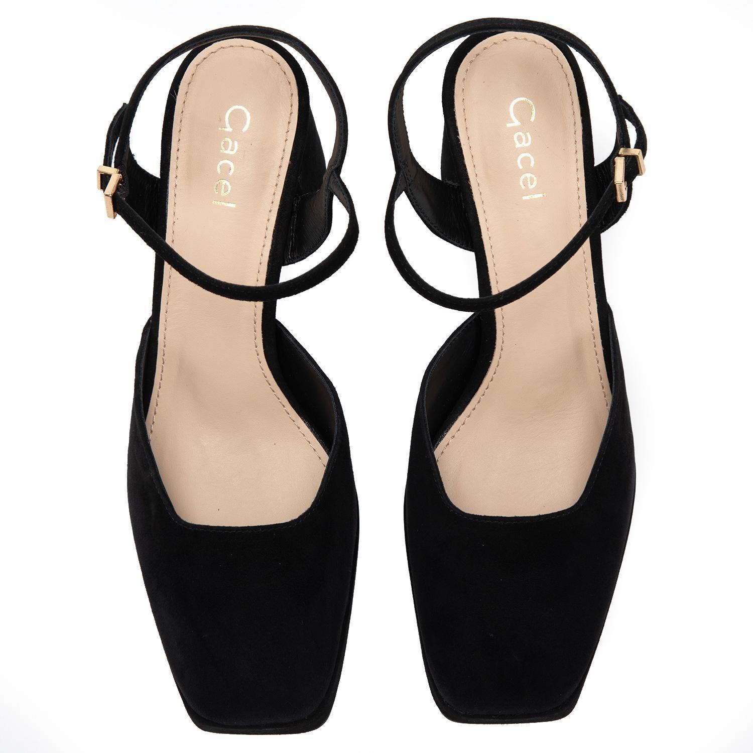 Zapato de cuero mujer Gacel negro Mabi 0661514-3