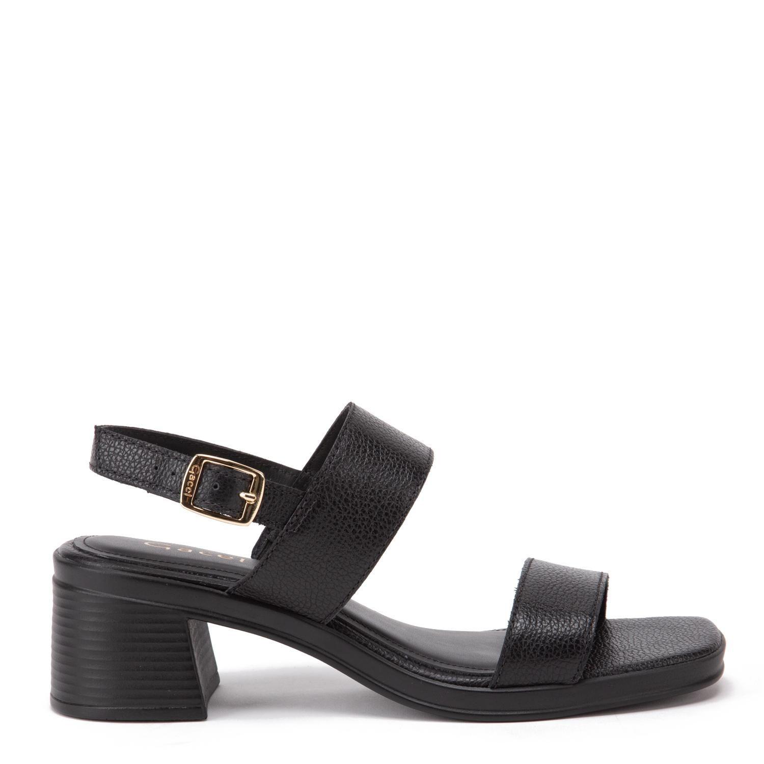 Sandalia de cuero mujer Gacel Negro Tori-0