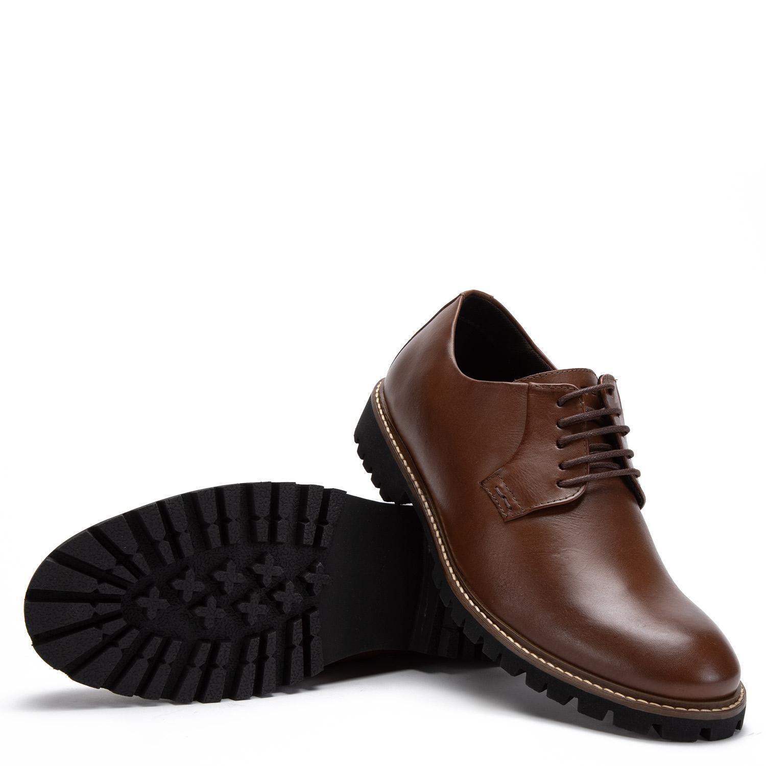 Zapato de cuero hombre Guante whisky Quebec-3