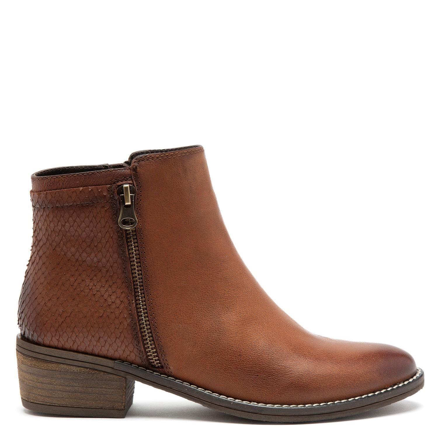 Botin de cuero mujer Gacel Tostado Gina 0659422-0