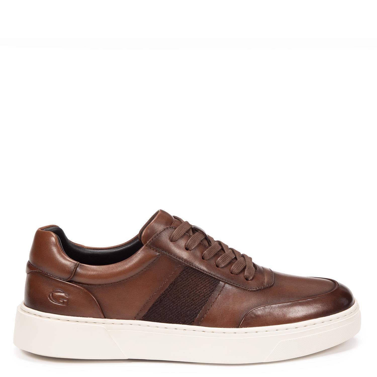 Zapatilla de cuero hombre Guante chocolate Chipre-0