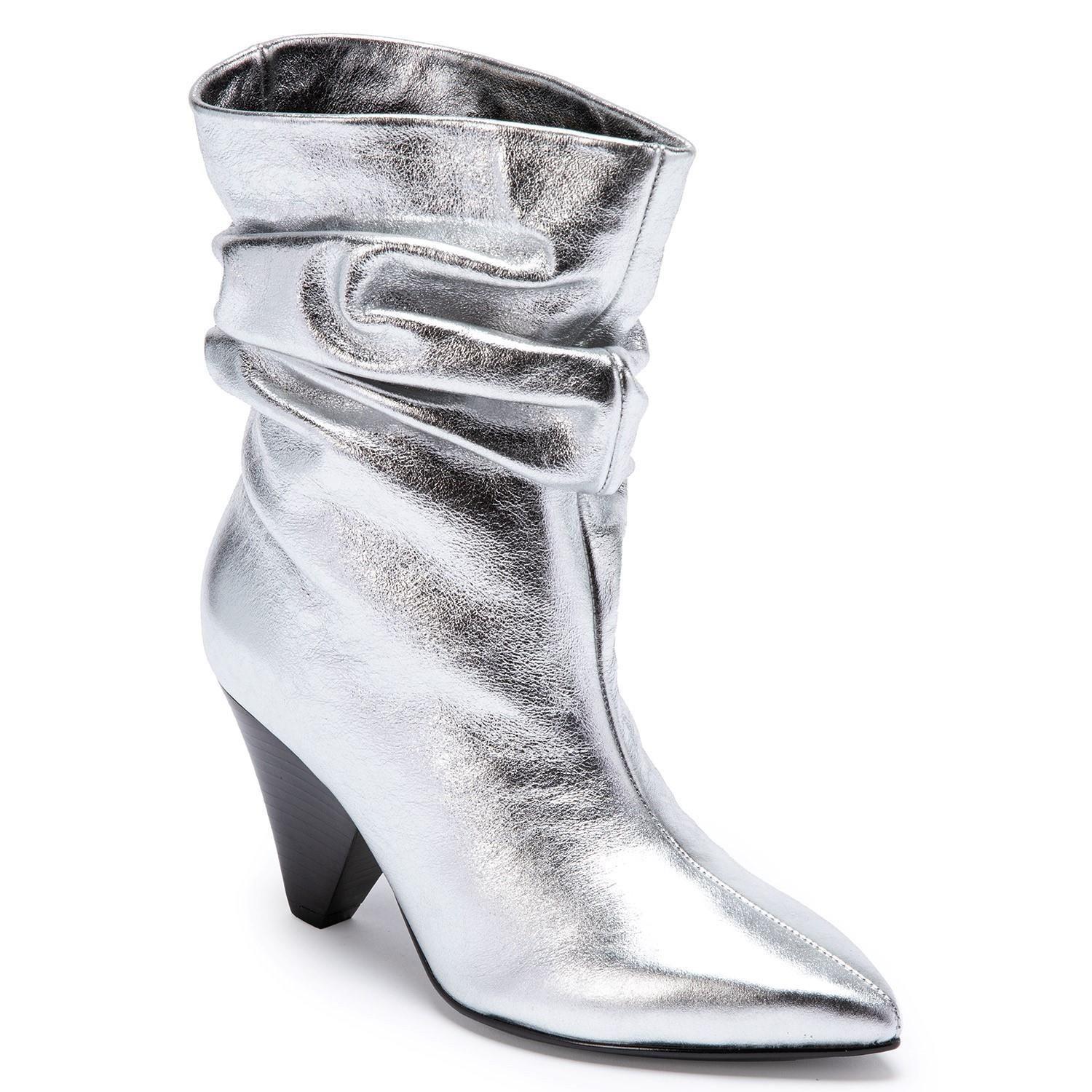 Botin de cuero mujer Gacel Plateado Daryl 0659199-2