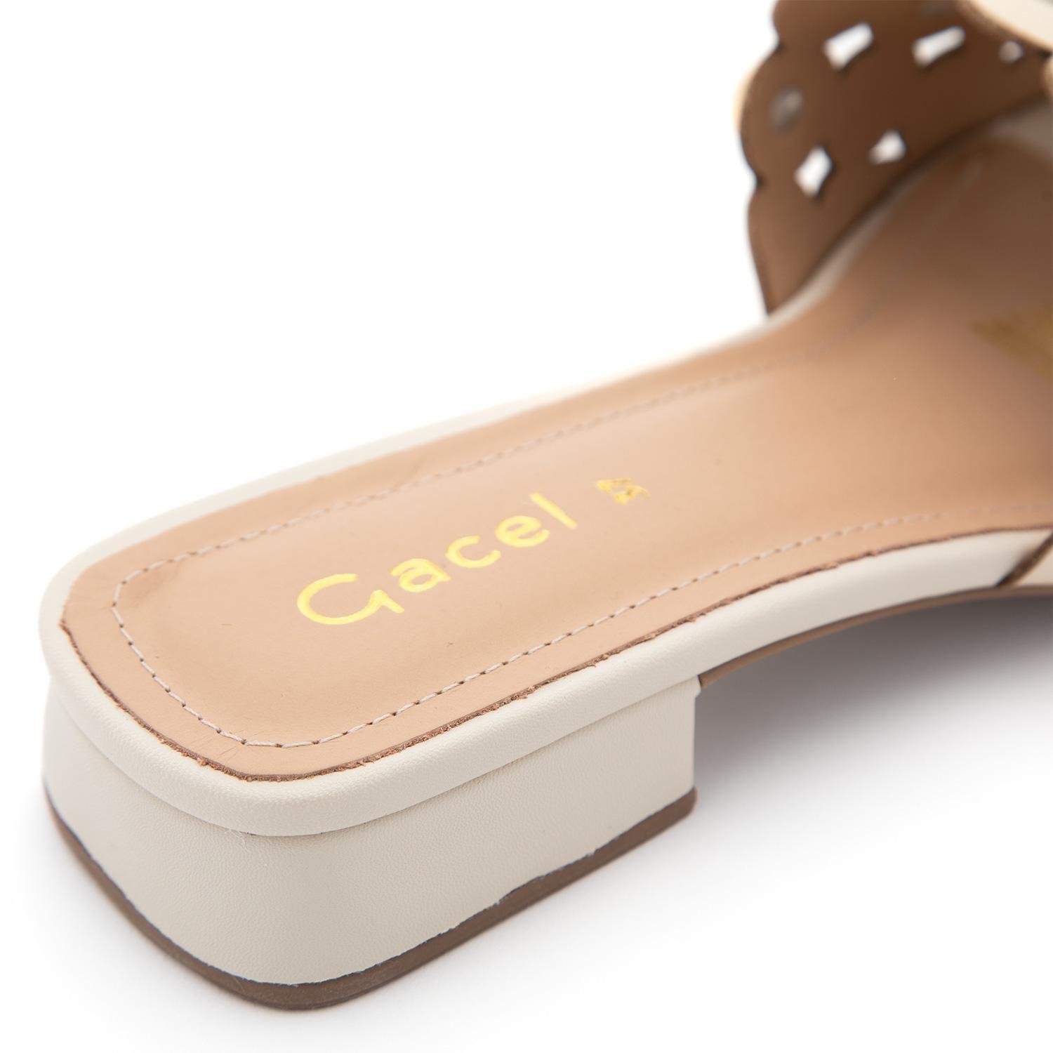 Sandalia de cuero mujer Gacel crudo Samy-6