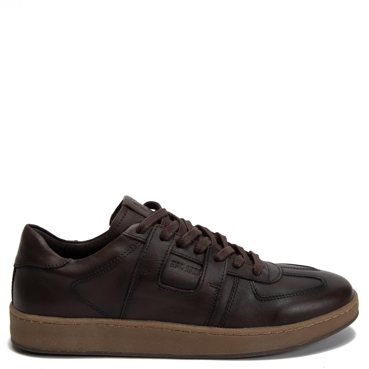 Zapatilla de cuero hombre Guante chocolate Bronx-0