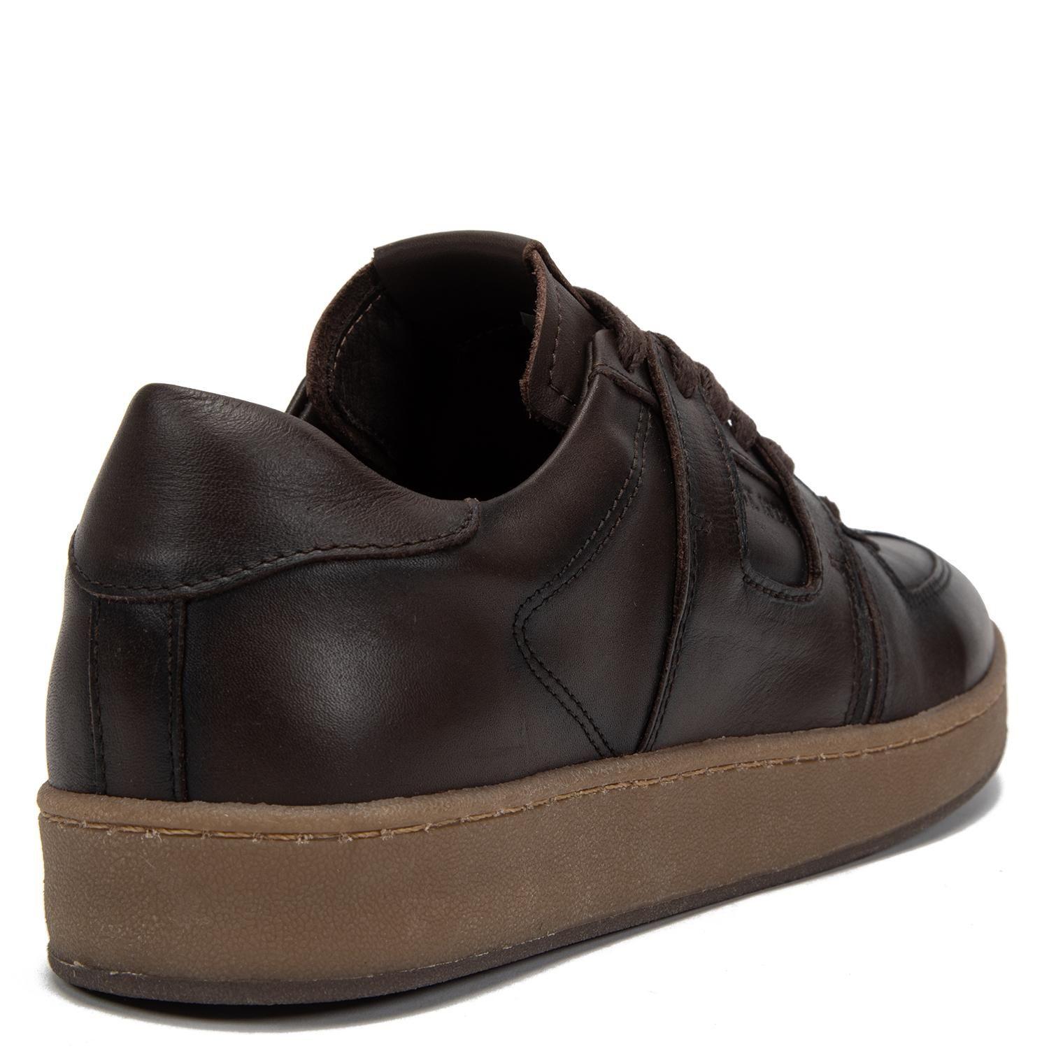 Zapatilla de cuero hombre Guante chocolate Bronx-4
