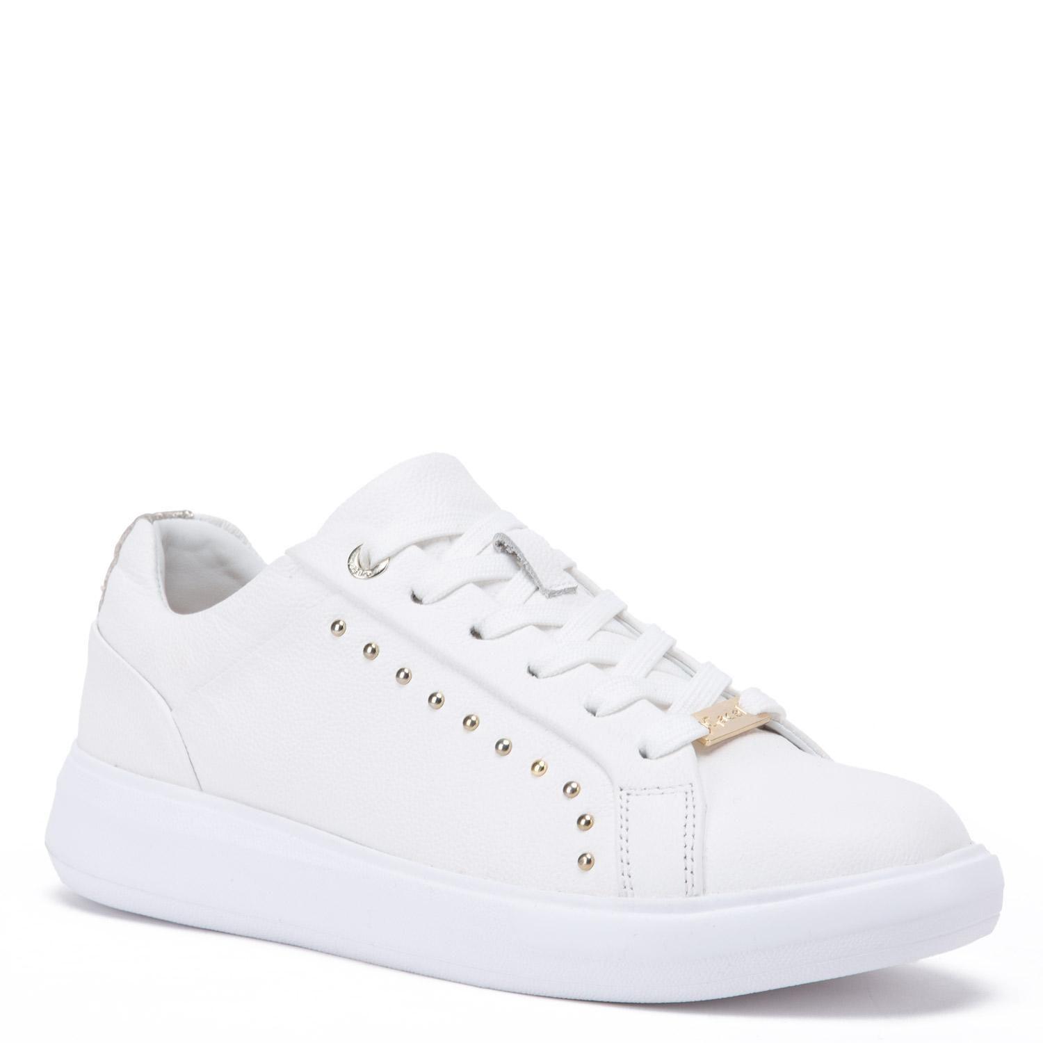 Zapatilla de cuero mujer Gacel blanco Rosalia-2