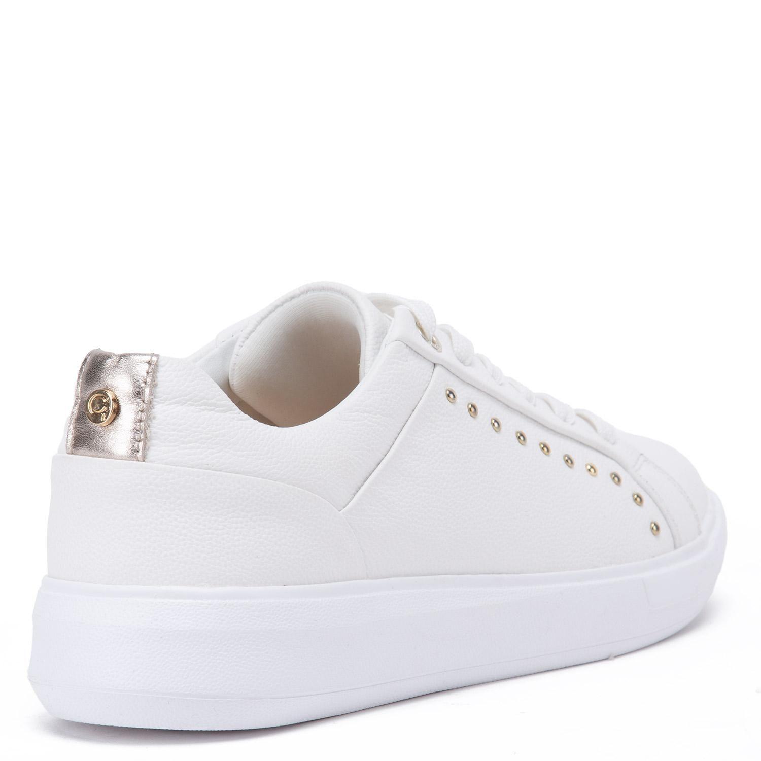 Zapatilla de cuero mujer Gacel blanco Rosalia-4