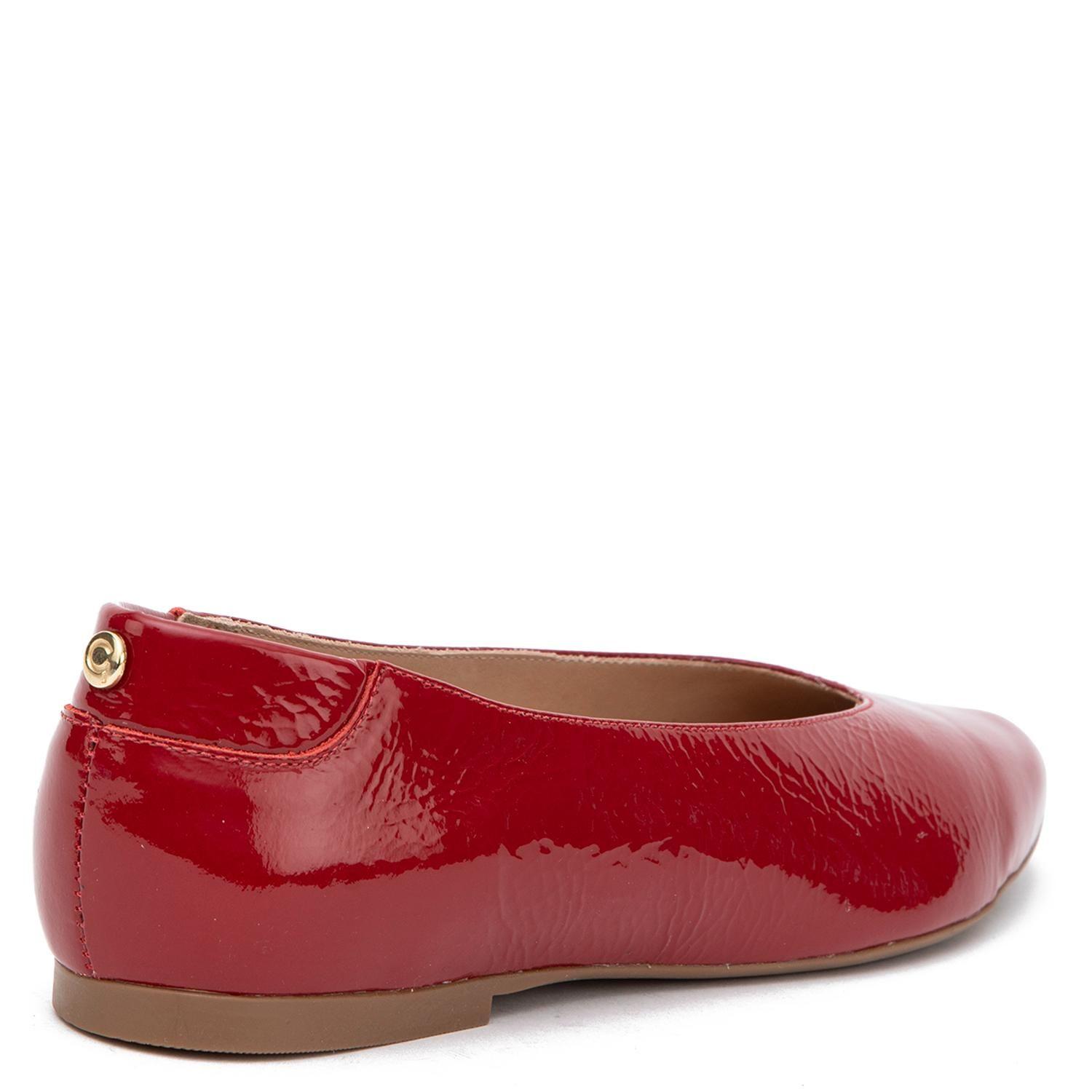 Ballerina de cuero mujer Gacel rojo Kim 0660865-3