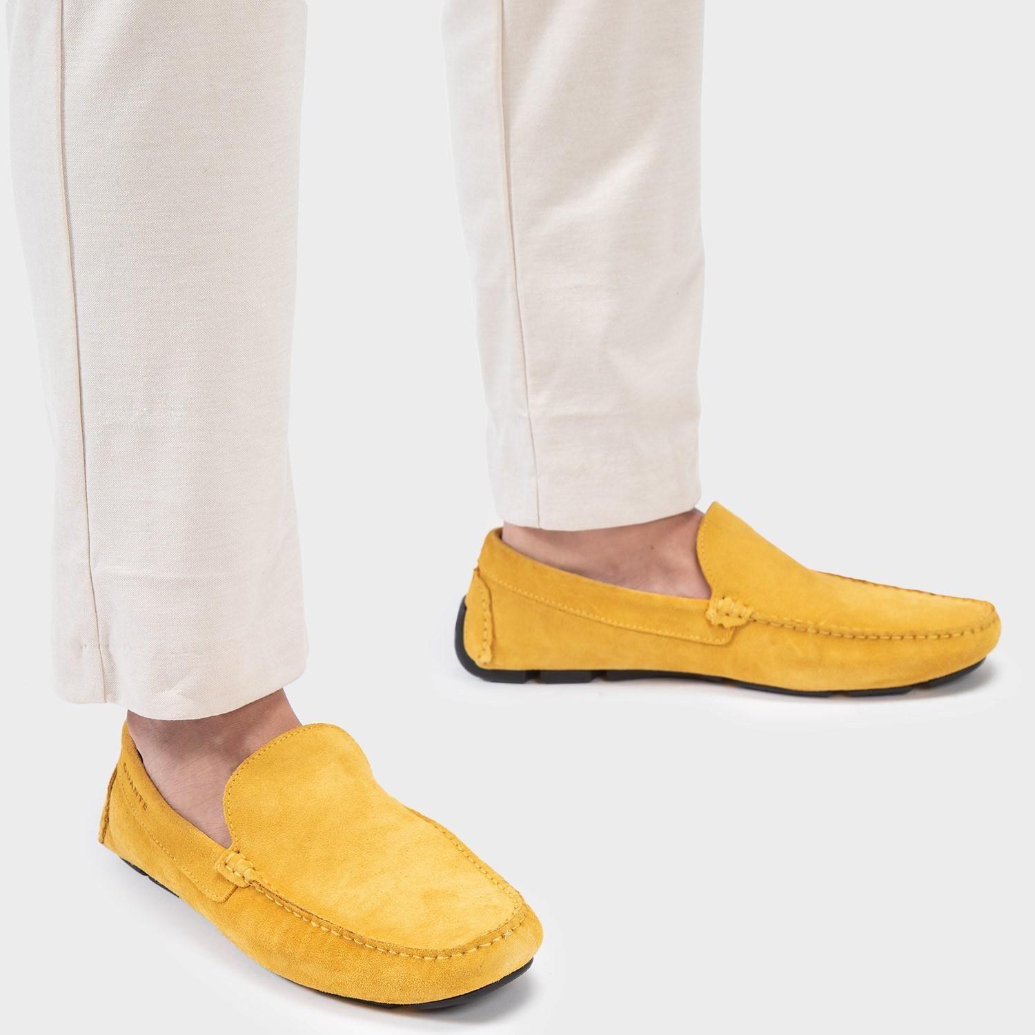 Mocasin de cuero hombre Guante Mostaza Costa Rica 0035319-1