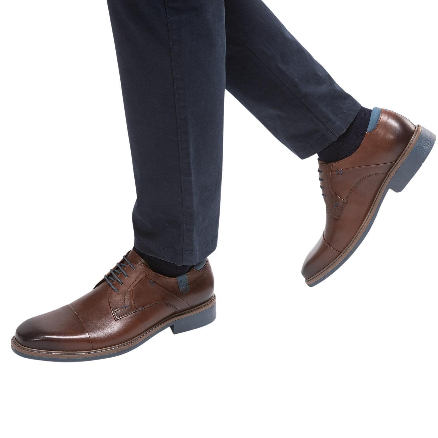 Zapato de cuero hombre Guante café Toronto-1