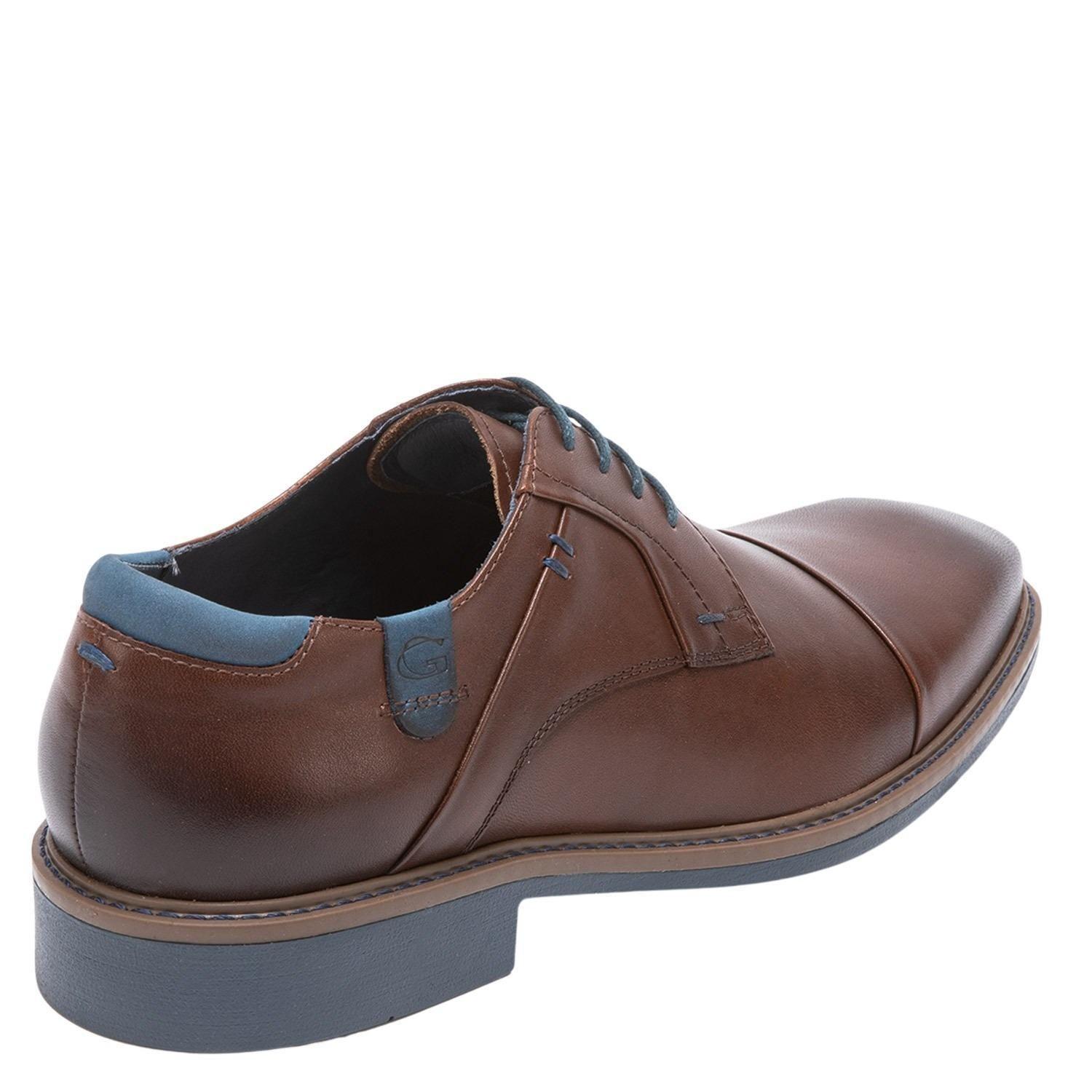Zapato de cuero hombre Guante café Toronto-4