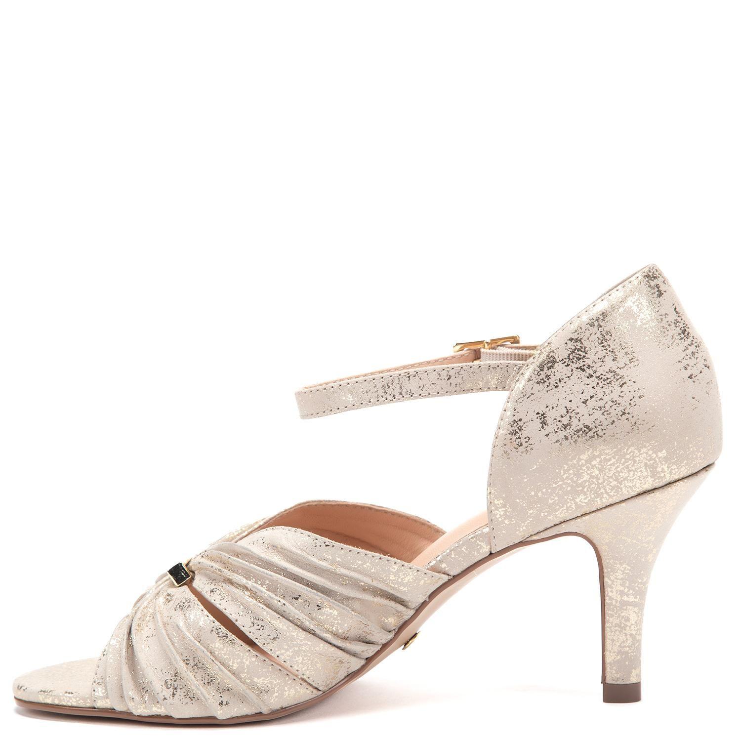 Sandalia de cuero mujer Gacel dorado Enola 0661202-2