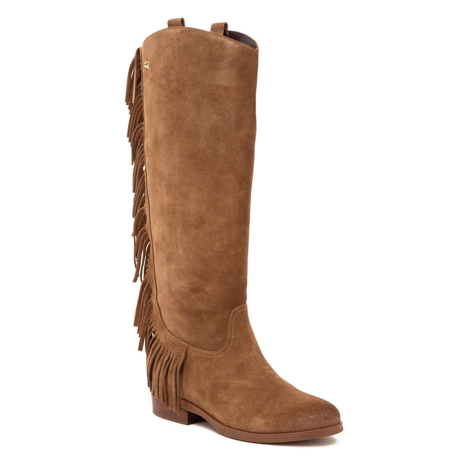 Bota de cuero mujer Gacel taupe Mery-2
