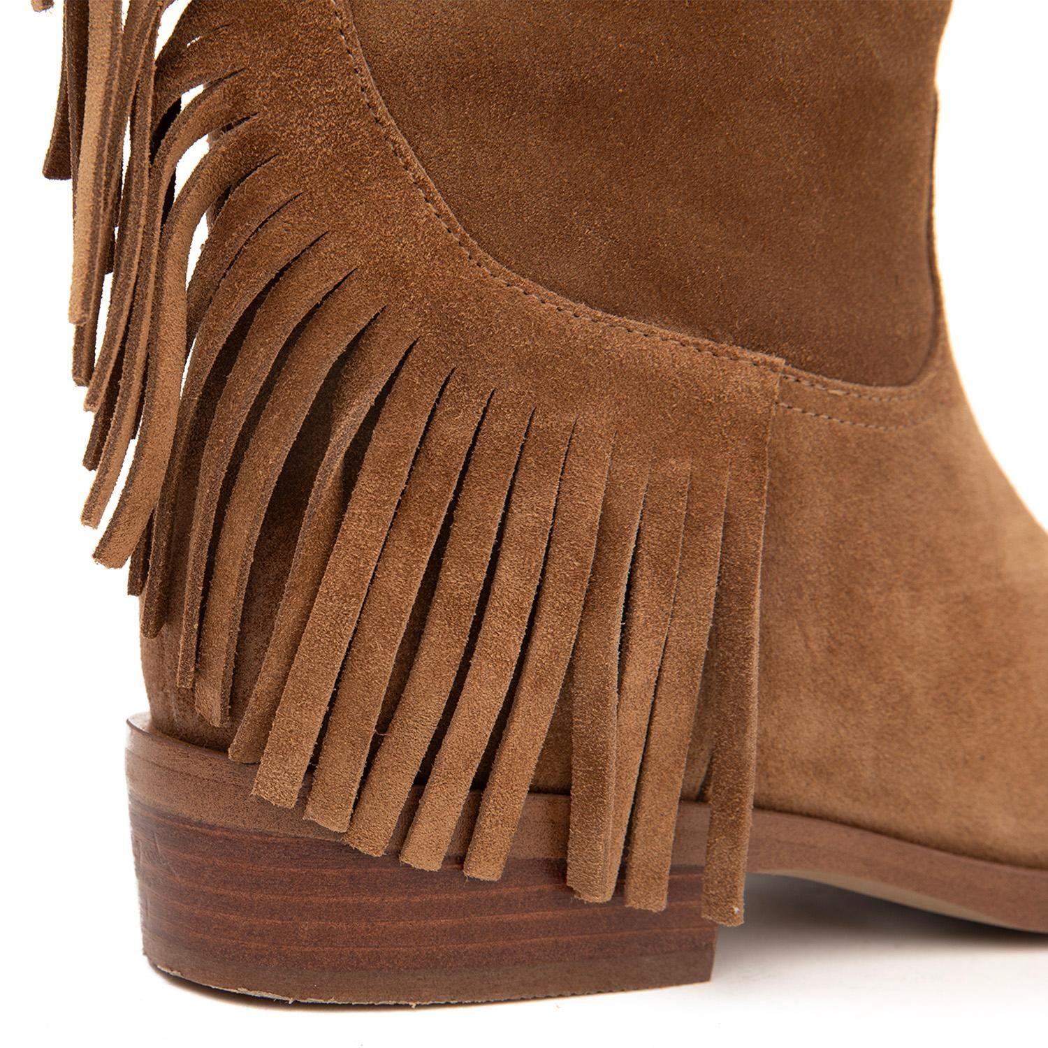 Bota de cuero mujer Gacel taupe Mery-3