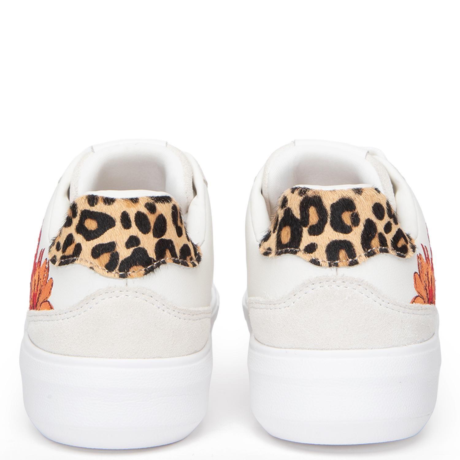 Zapatilla de cuero mujer Gacel crudo Rosalia-5