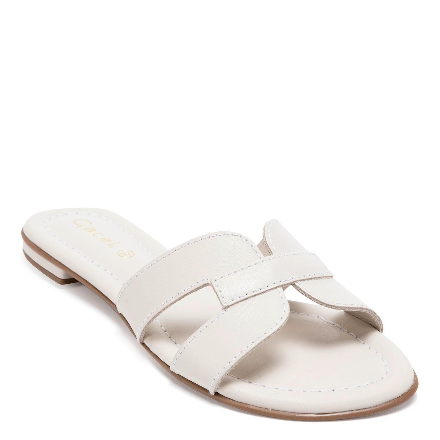 Sandalia de cuero mujer Gacel Crema Sandy 0659724-2