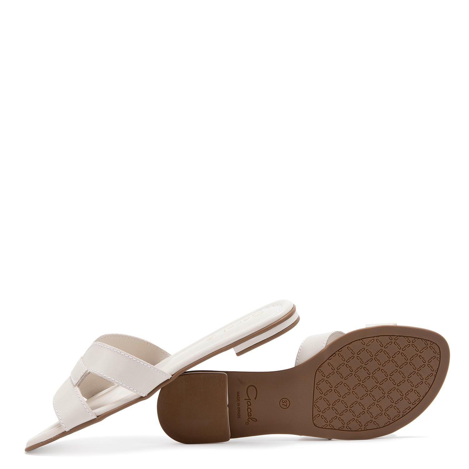 Sandalia de cuero mujer Gacel Crema Sandy 0659724-3