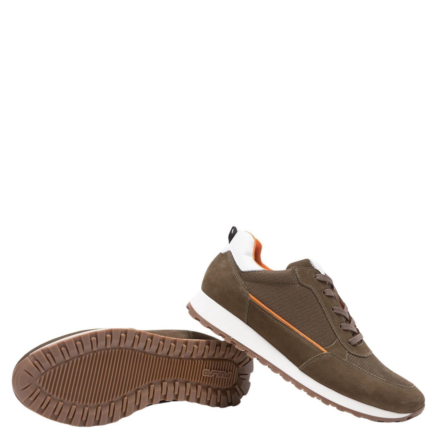 Zapatilla de cuero hombre Guante Olivo Juventus 0035042-3