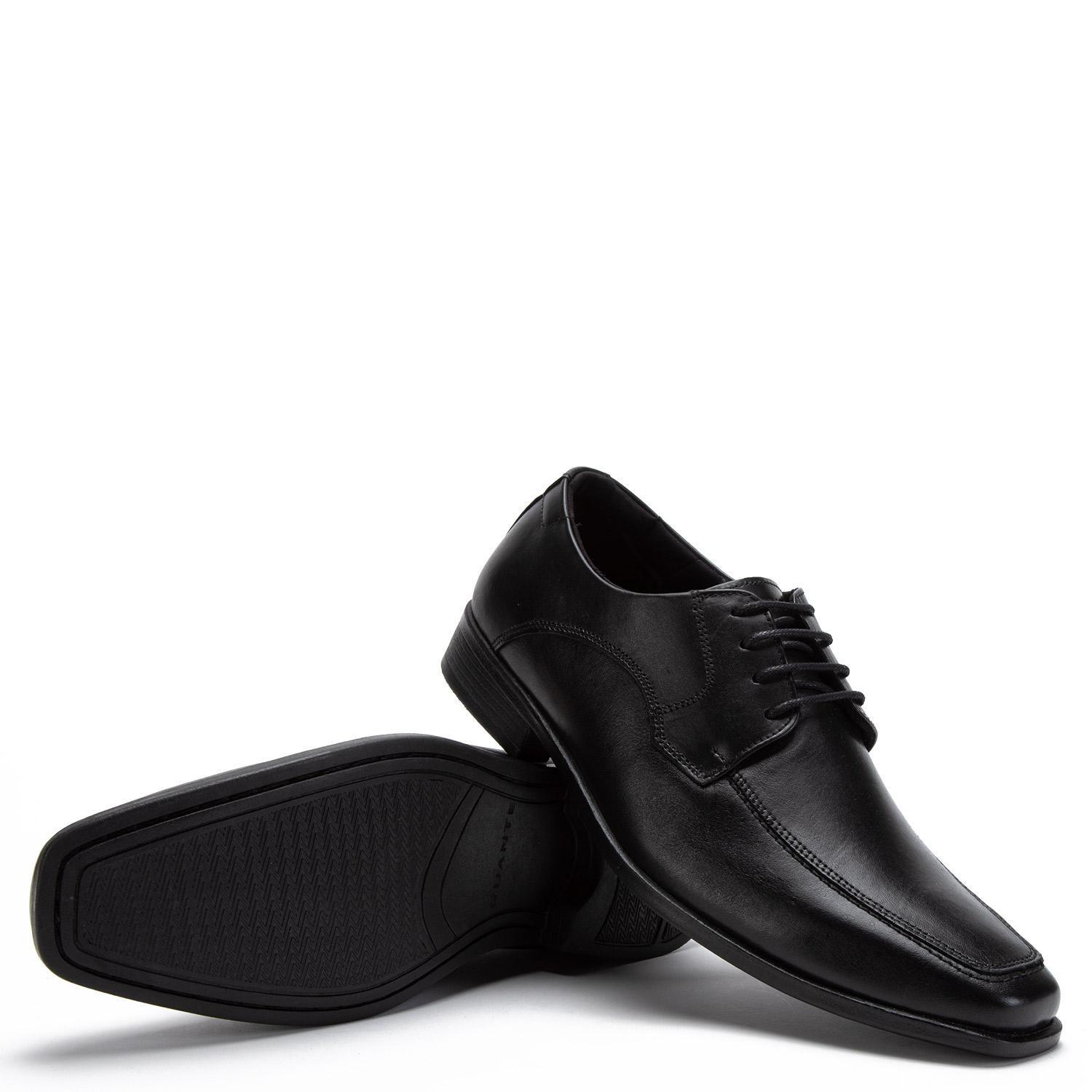 Zapato de cuero hombre Guante negro Veneza-3