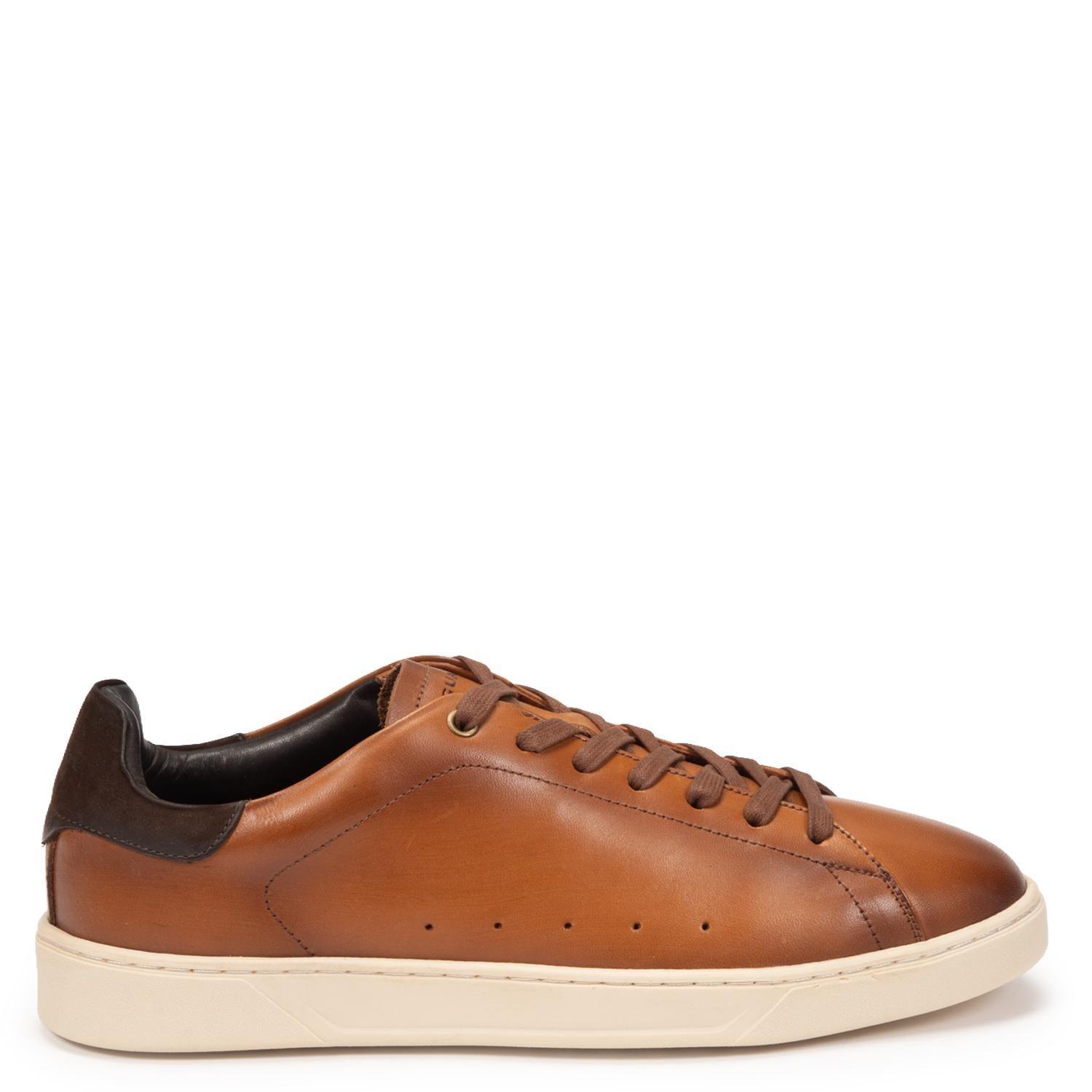 Zapatilla de cuero hombre Guante camel Soho-0