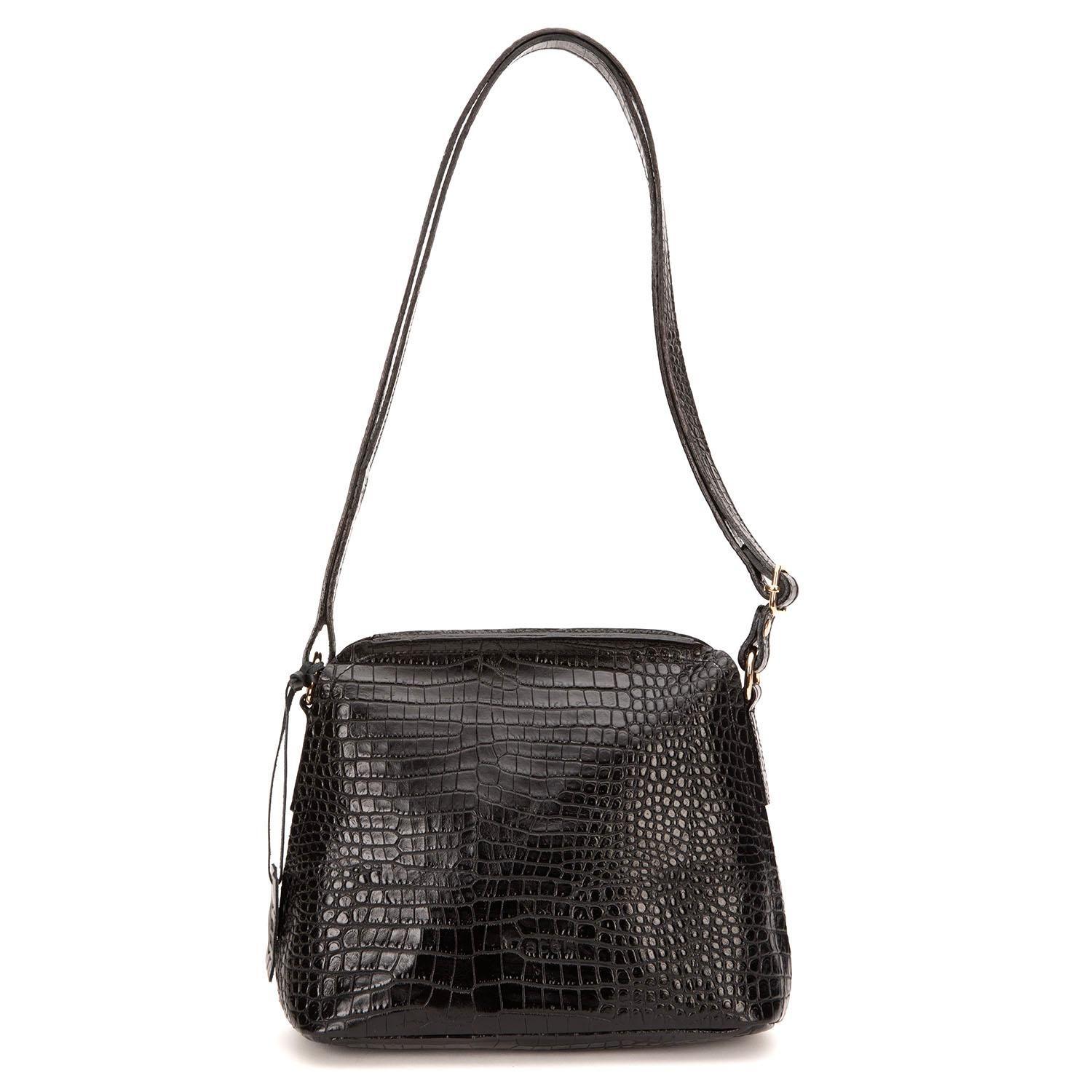 Cartera de cuero mujer Gacel negro Bandolera Grande-0