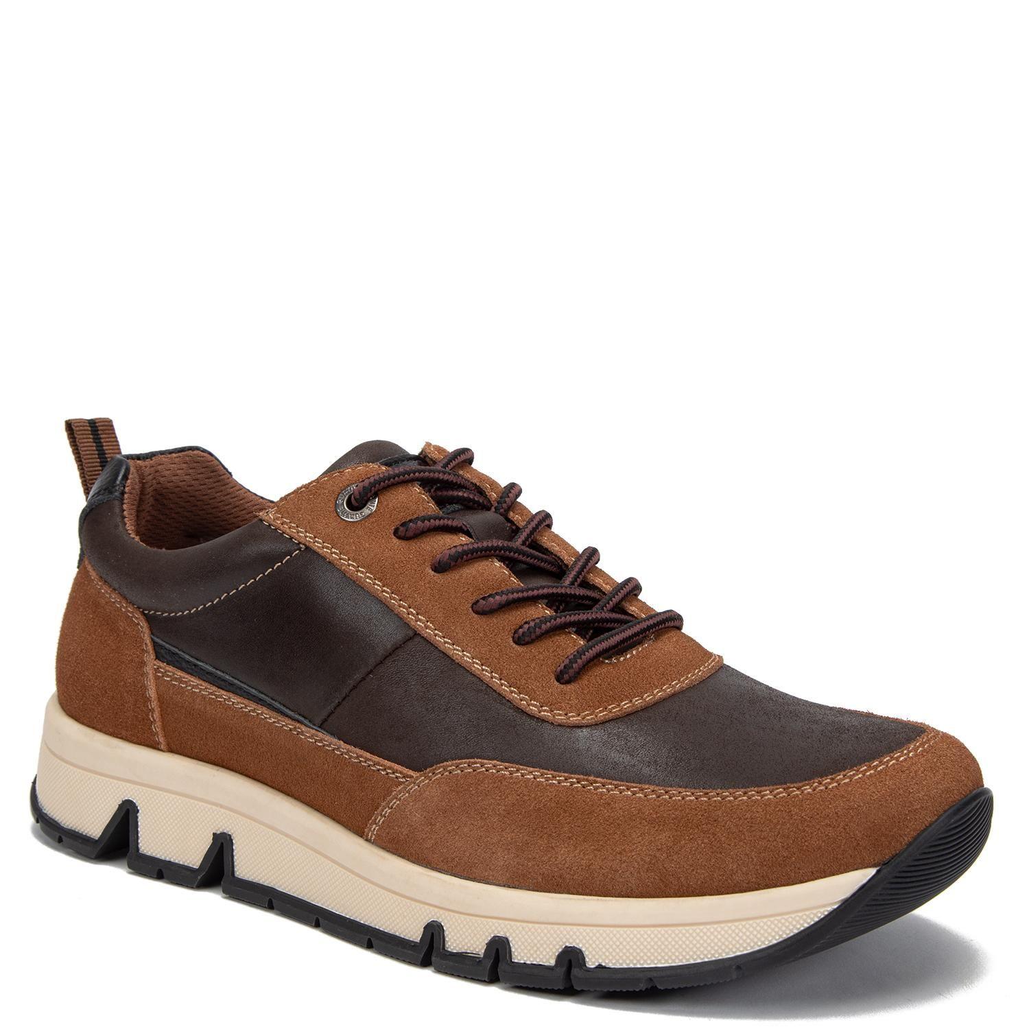 Zapatilla de cuero hombre Guante café Rio-2